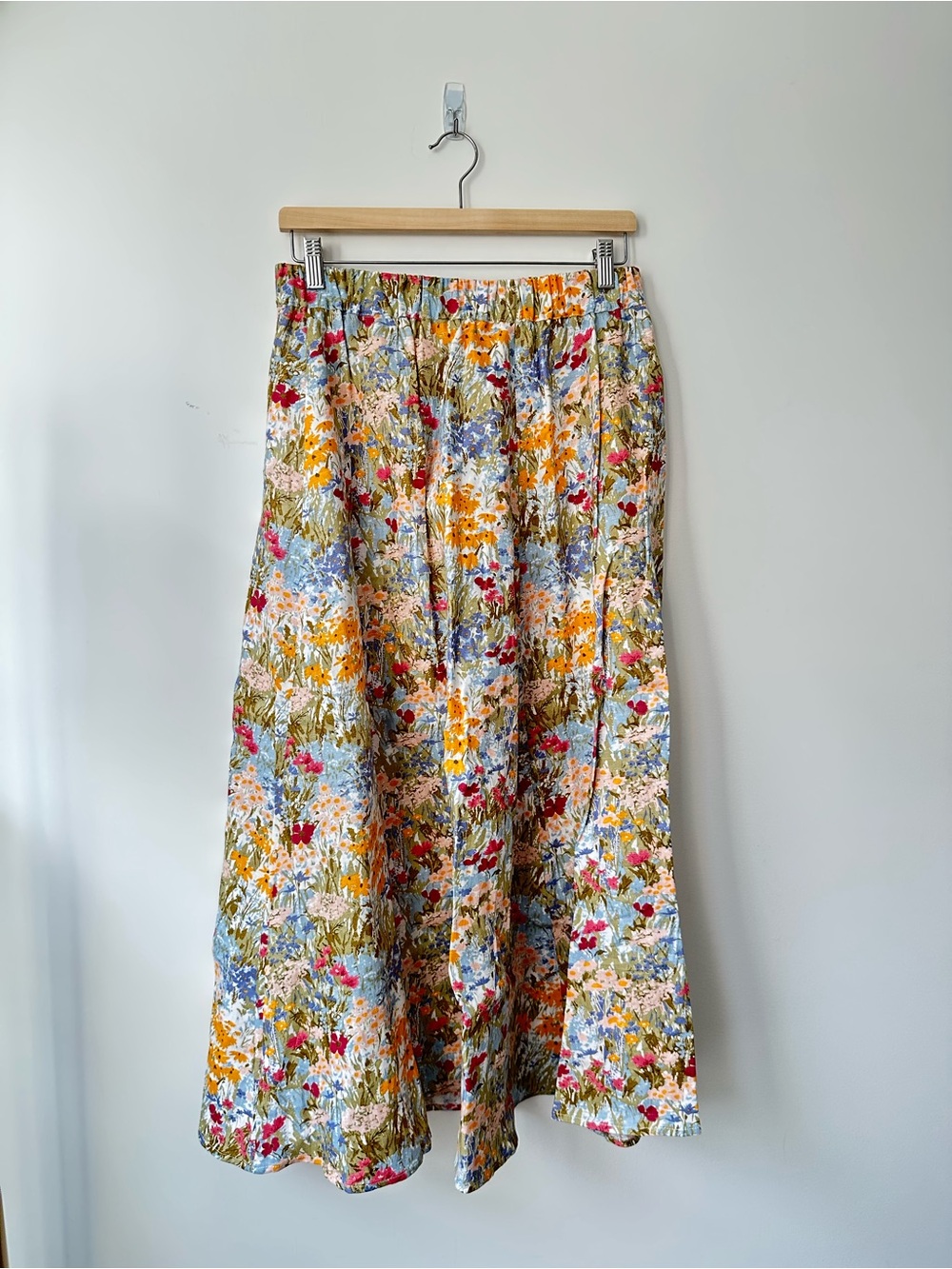 Reformation Palmas Floral Midi Skirt